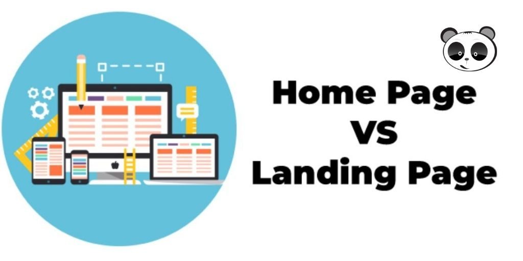 Home page vs <strong>landing page</strong>
