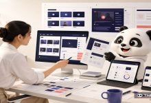 Đội thiết kế giao diện website khóa học đa thiết bị