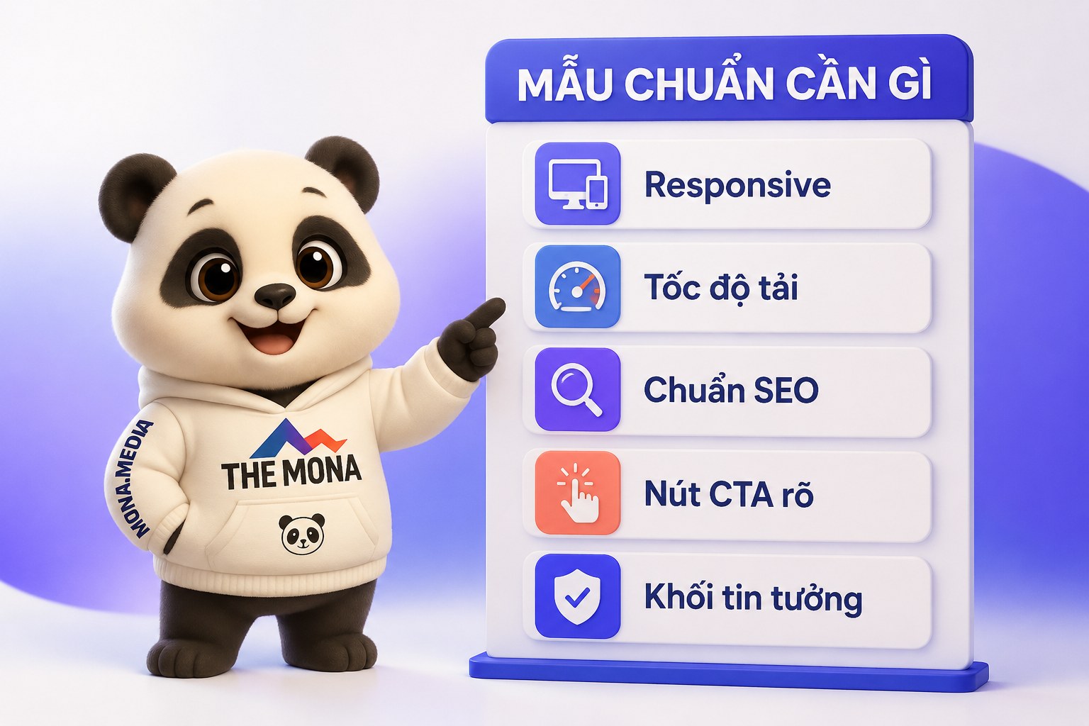 5 phần một mẫu website chuẩn phải có