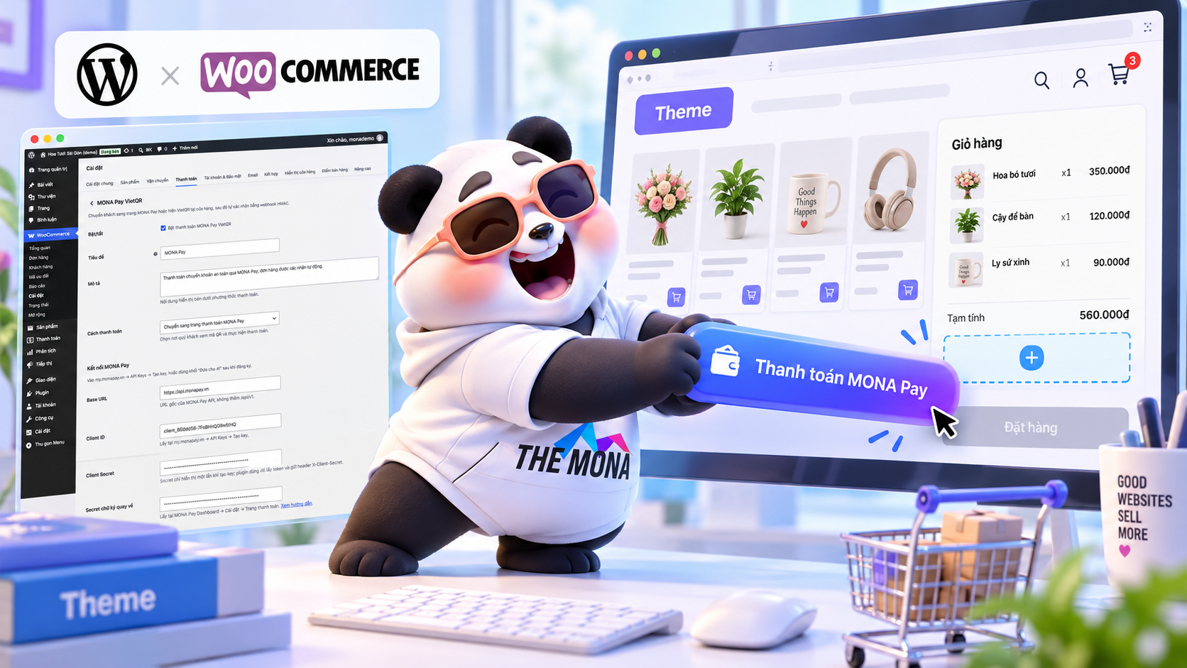 cổng thanh toán cho theme website wordpress tích hợp dễ dàng